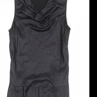 Gap Womens Black Polyester A-Line Size S Cowl Neck Pullover