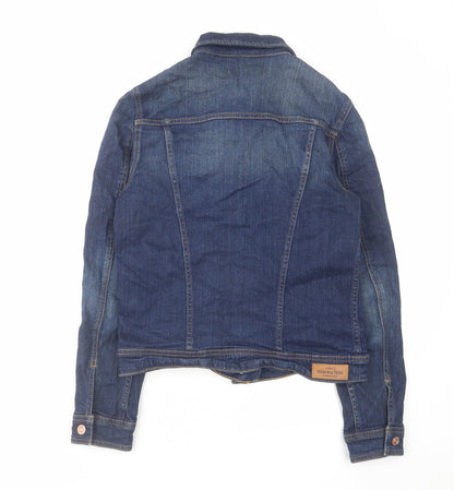 Womens UK Size S Mango Blue Jacket