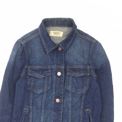 Womens UK Size S Mango Blue Jacket