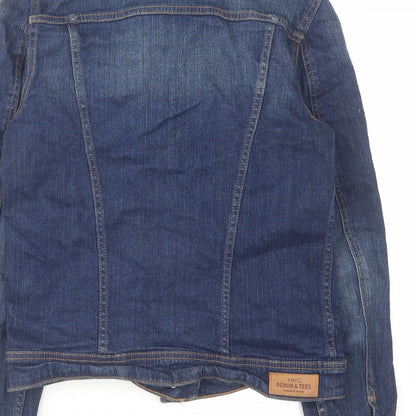 Womens UK Size S Mango Blue Jacket