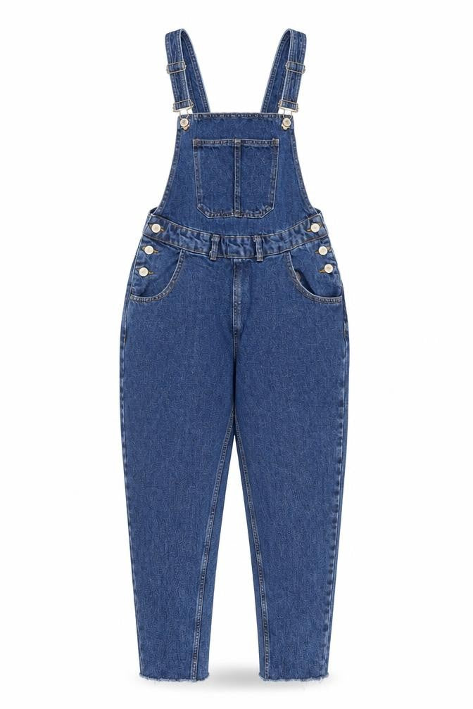 Womens UK Size 4 Denim & Co. One-Piece Blue Dungaree