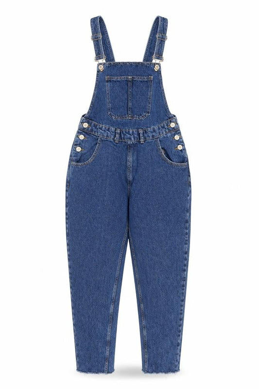 Womens UK Size 4 Denim & Co. One-Piece Blue Dungaree