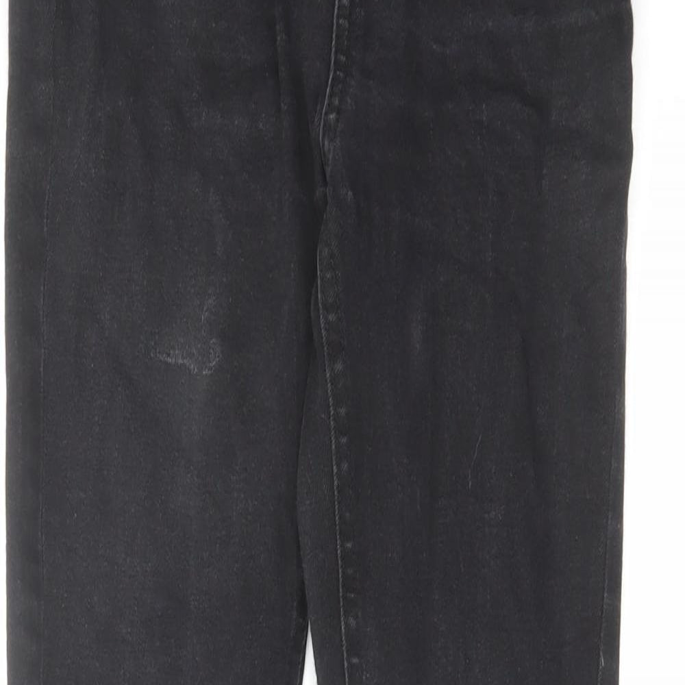 Denim & Co. Womens Black Cotton Skinny Jeans Size 10 L28 in Regular Zip