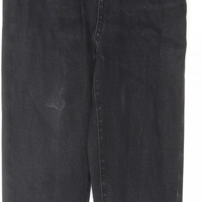 Denim & Co. Womens Black Cotton Skinny Jeans Size 10 L28 in Regular Zip