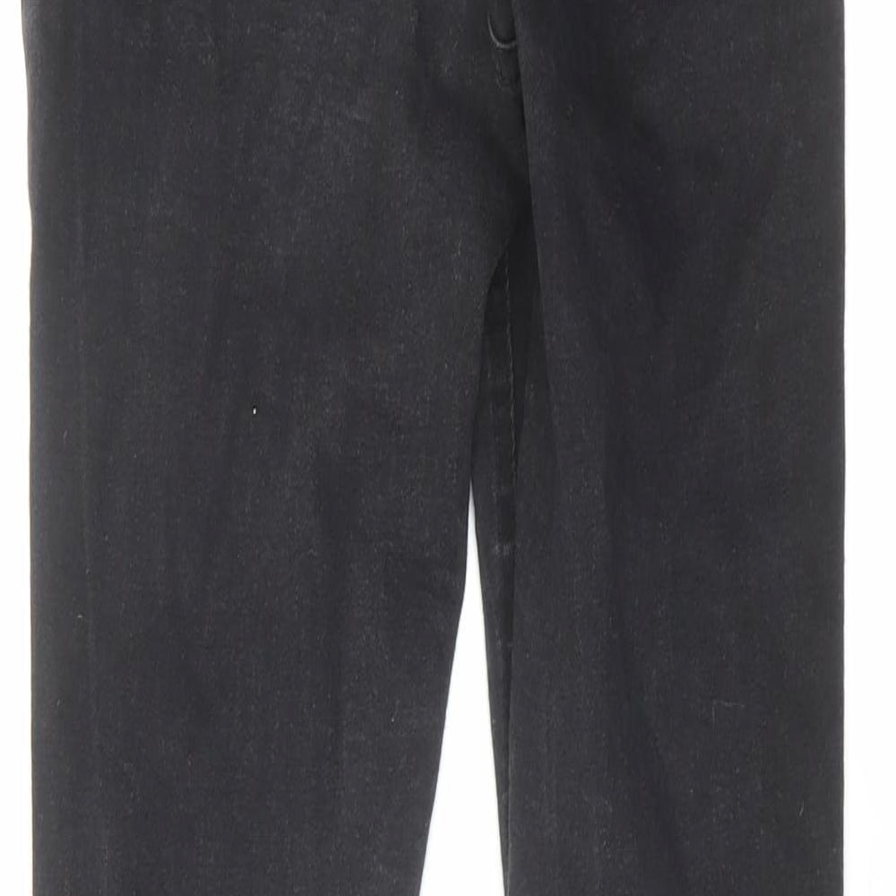 Denim & Co. Womens Black Cotton Skinny Jeans Size 10 L28 in Regular Zip