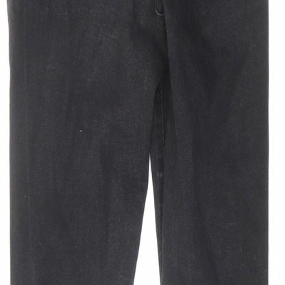 Denim & Co. Womens Black Cotton Skinny Jeans Size 10 L28 in Regular Zip