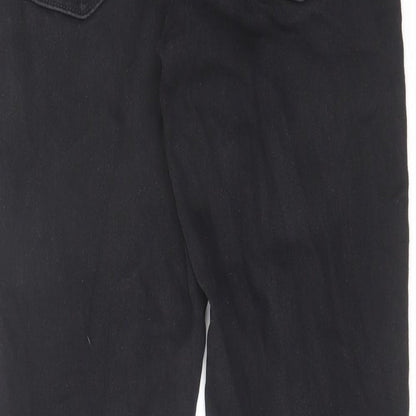 Denim & Co. Womens Black Cotton Skinny Jeans Size 14 L28 in Regular Zip