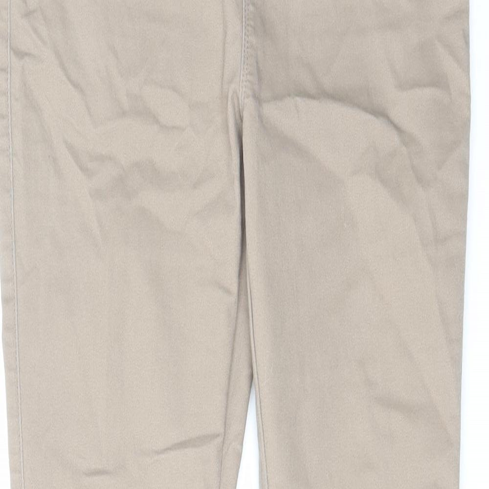 Denim & Co. Womens Beige Cotton Jegging Jeans Size 10 L29 in Regular