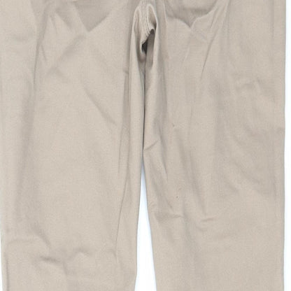 Denim & Co. Womens Beige Cotton Jegging Jeans Size 10 L29 in Regular