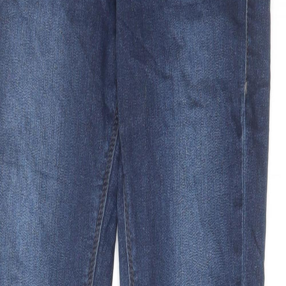 Topshop Womens Blue Cotton Skinny Jeans Size 26 in L30 in Regular Zip