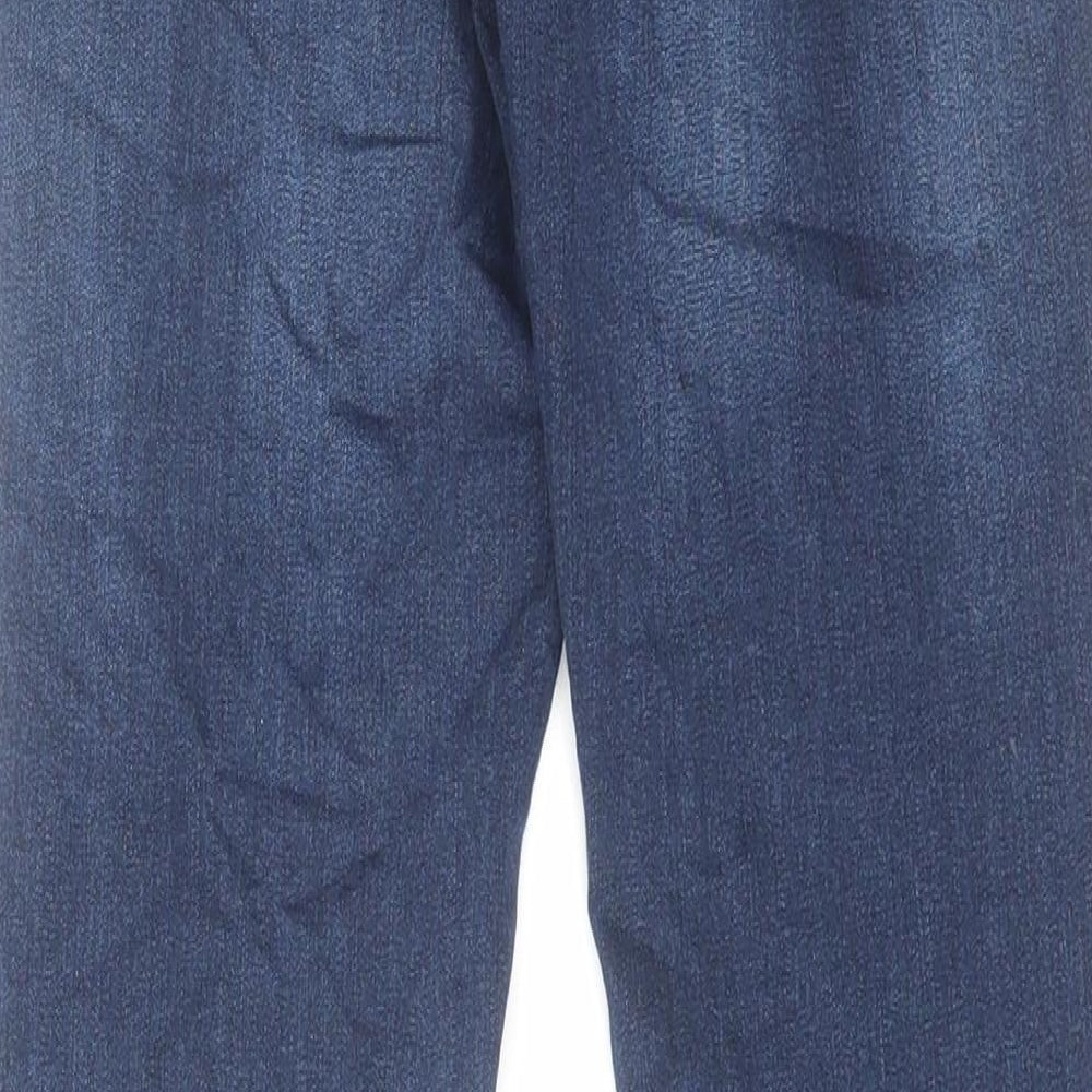 Topshop Womens Blue Cotton Skinny Jeans Size 26 in L30 in Regular Zip