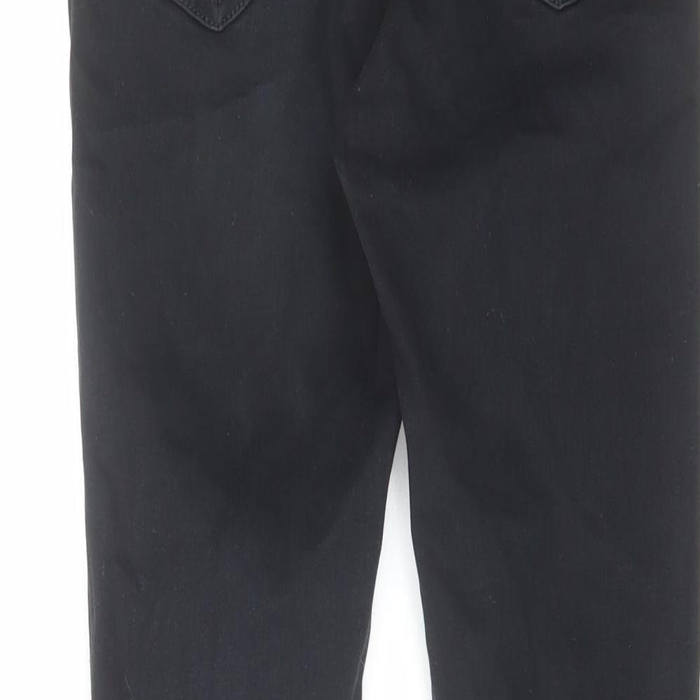 Topshop Womens Black Cotton Skinny Jeans Size 26 in L28 in Regular Zip