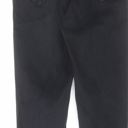 Topshop Womens Black Cotton Skinny Jeans Size 26 in L28 in Regular Zip