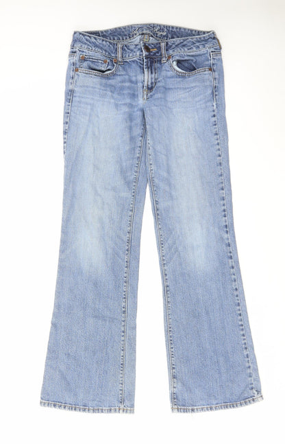 Womens UK Size 30 in American Eagle Outfitters Regular Fit Bootcut Blue Jeans