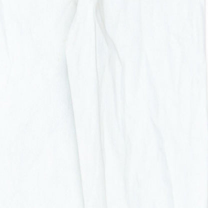 Topshop Womens Blue Cotton Straight Jeans Size 28 in L30 in Regular Zip