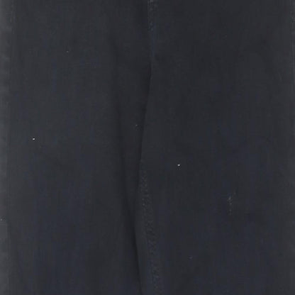 Topshop Womens Black Cotton Skinny Jeans Size 26 in L32 in Regular Zip