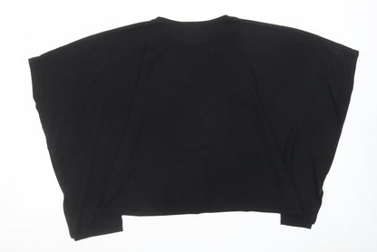 Womens UK Size S River Island Black Shrug Jumper