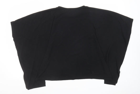 Womens UK Size S River Island Black Shrug Jumper