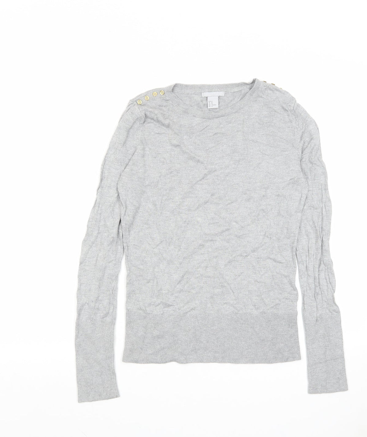Womens UK Size M H&M Grey Pullover Jumper