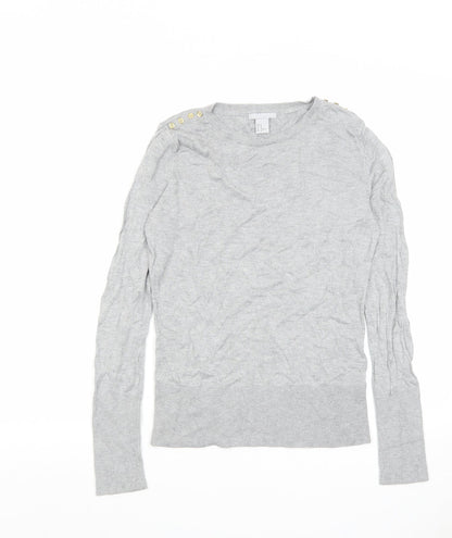 Womens UK Size M H&M Grey Pullover Jumper