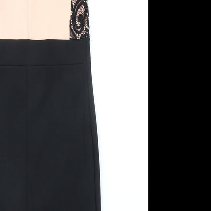 Quiz Womens Black Polyester Shift Size 12 Halter Button