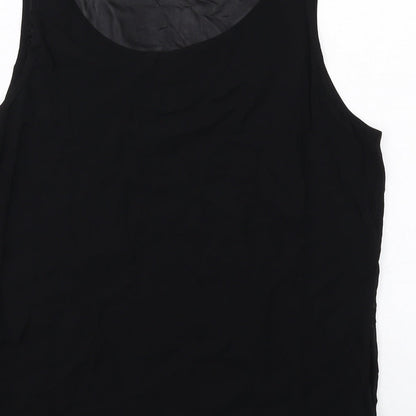 Womens UK Size 12 Marks and Spencer Black Basic Tank