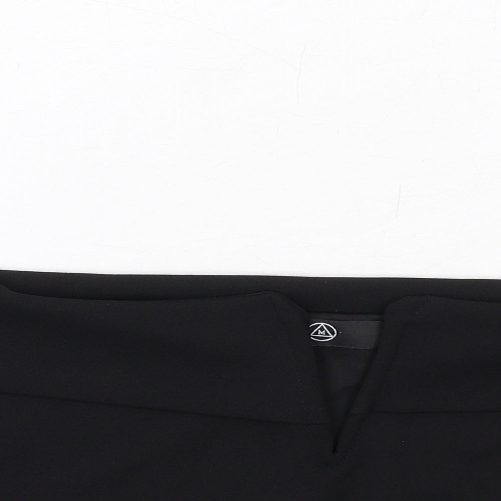 Womens UK Size 10 Missguided Black Cropped Blouse