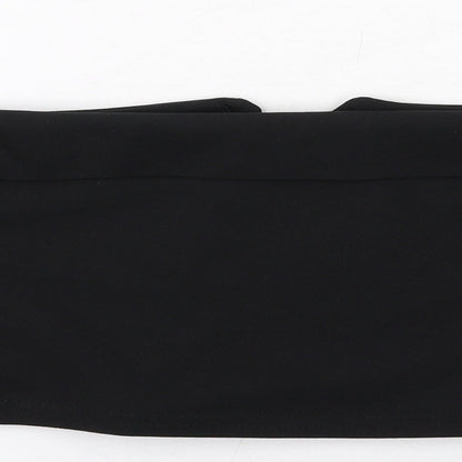 Womens UK Size 10 Missguided Black Cropped Blouse
