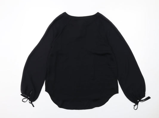 Womens UK Size 10 Marks and Spencer Black Basic Blouse