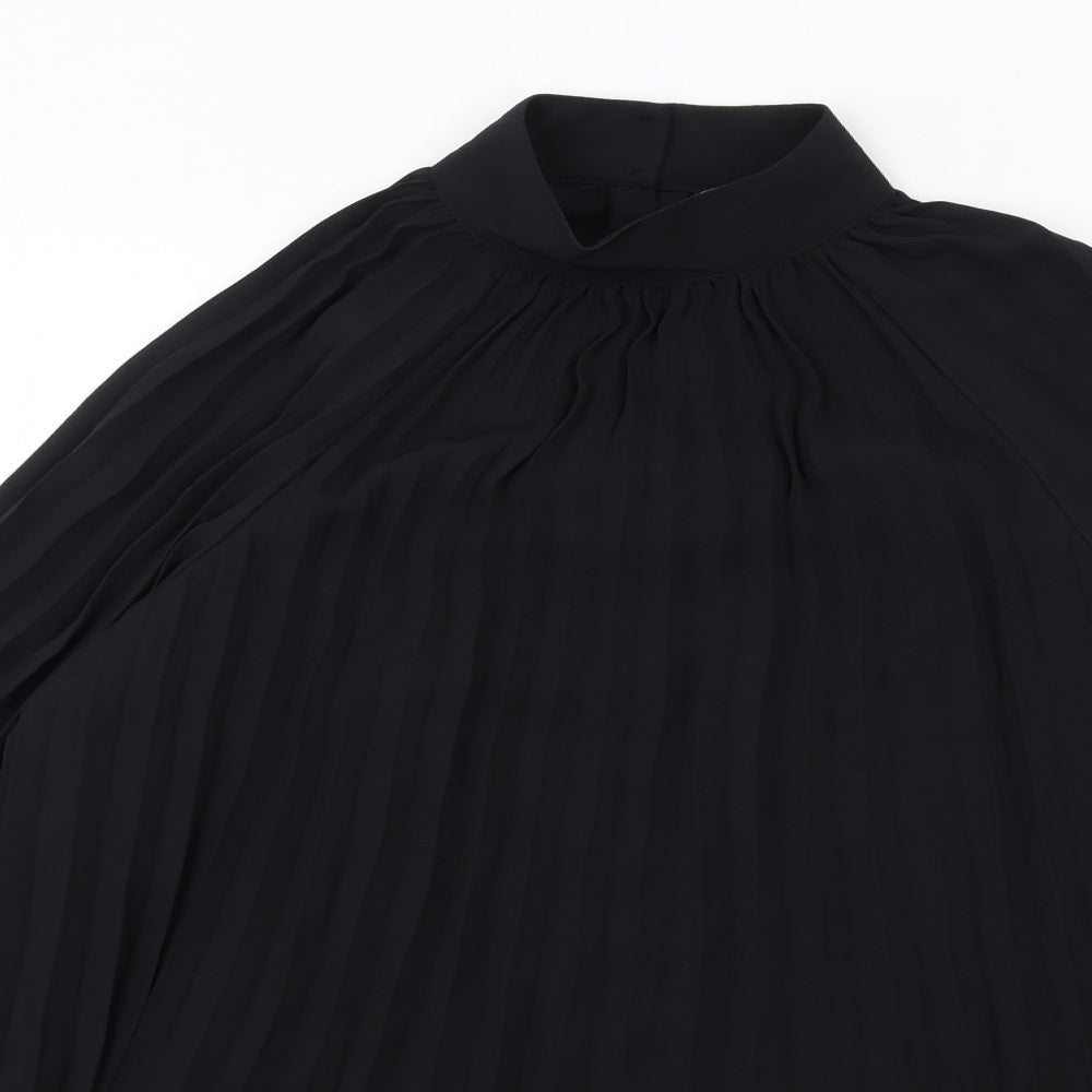 Womens UK Size XS H&M Black Basic Blouse