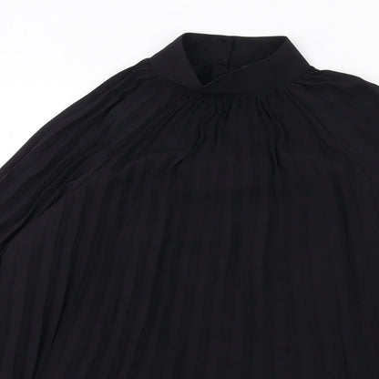 Womens UK Size XS H&M Black Basic Blouse