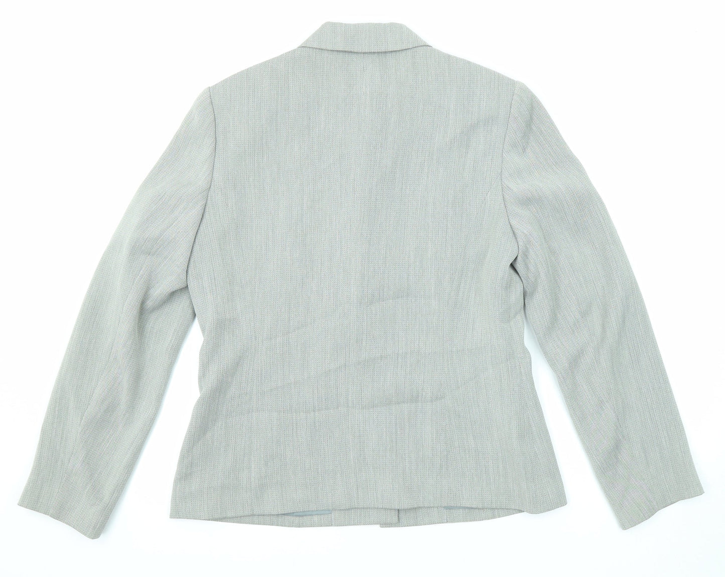 NEXT Womens Grey Polyester Jacket Blazer Size 10