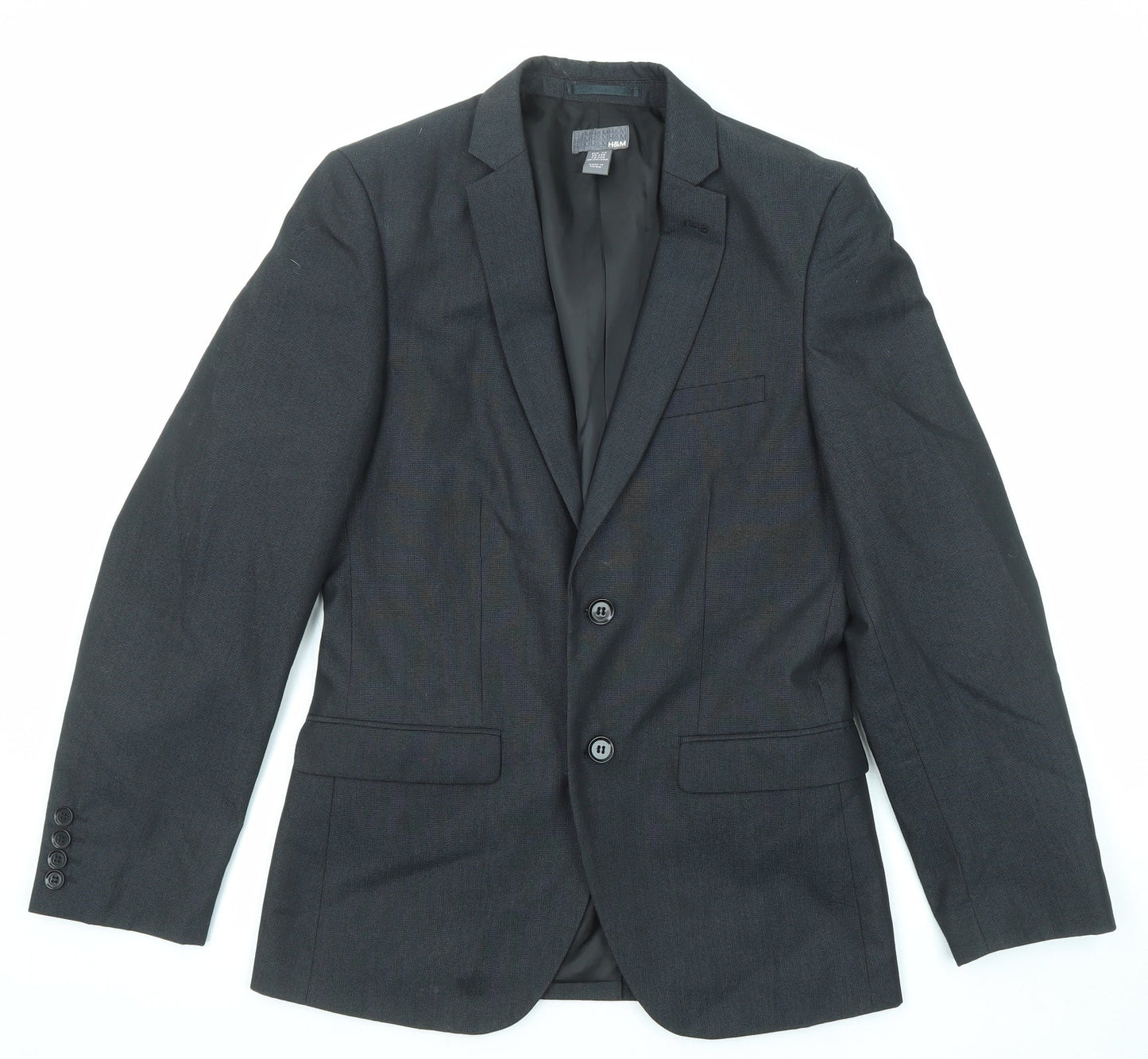 Mens UK Size 44 H&M Regular Black Suit Jacket