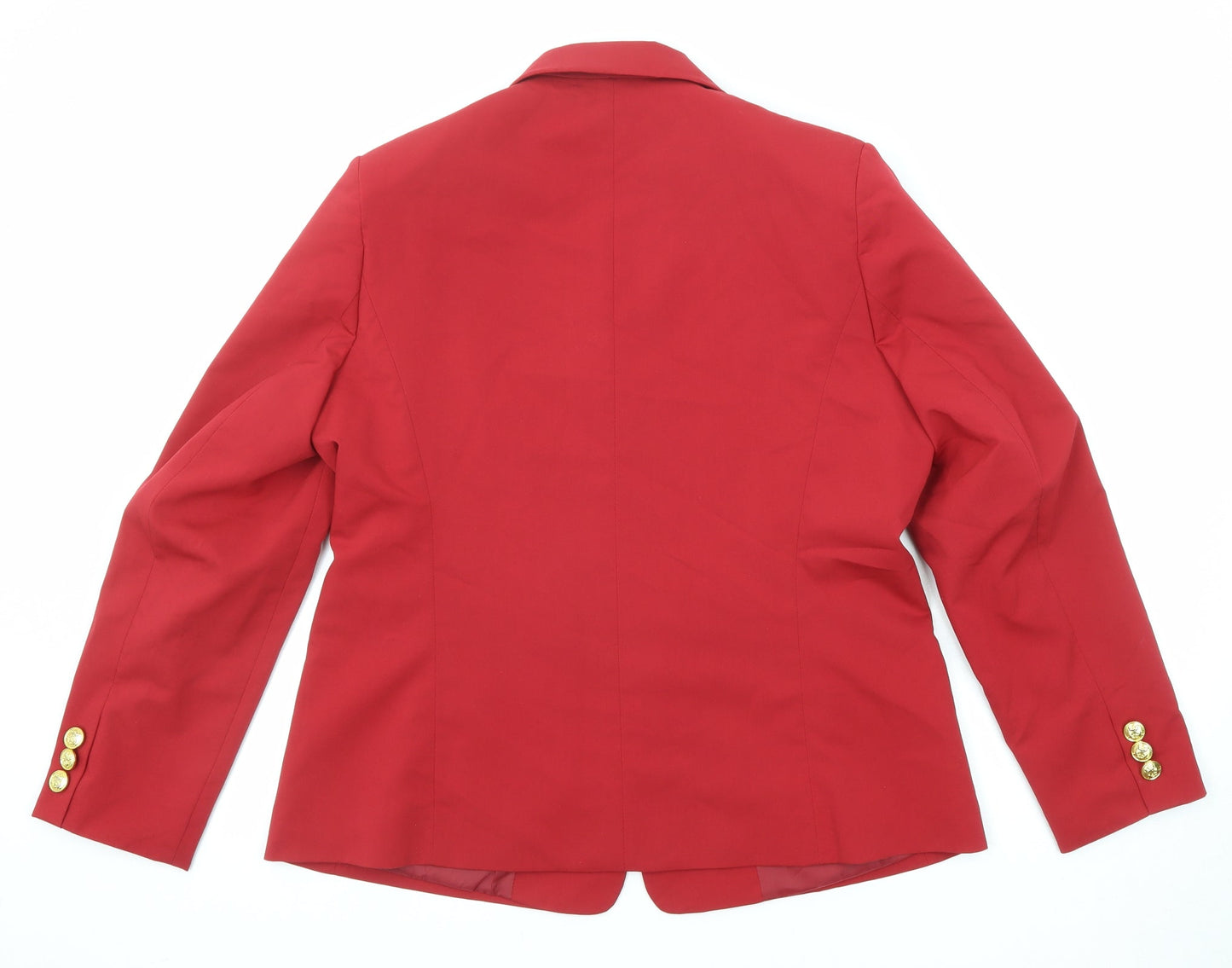 Womens UK Size 14 Classic Regular Red Suit Jacket