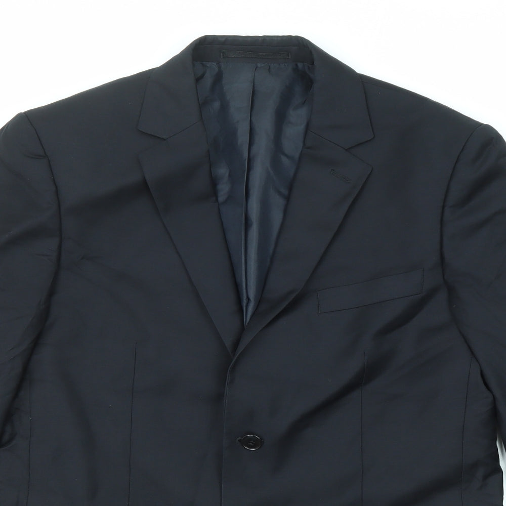 Mens UK Size 40 French Connection Regular Blue Suit Jacket
