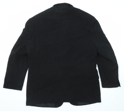 Mens UK Size 46 Ciro Citterio Regular Black Suit Jacket