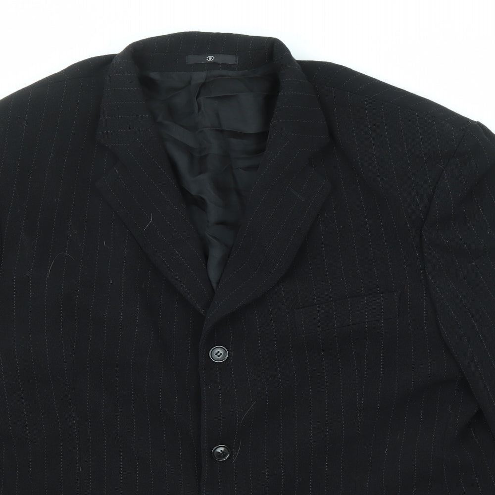 Mens UK Size 46 Ciro Citterio Regular Black Suit Jacket