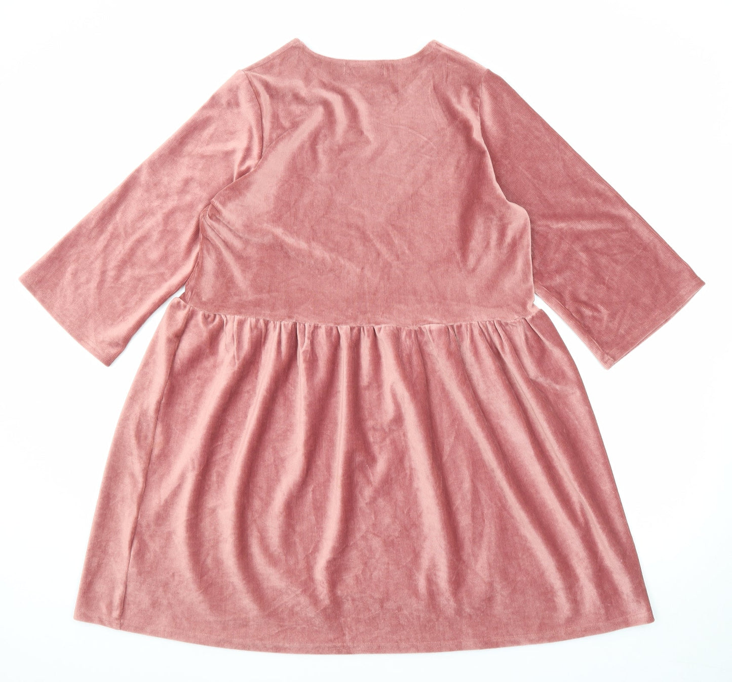 In the Style Womens Pink Polyester A-Line Size 10 Round Neck Pullover