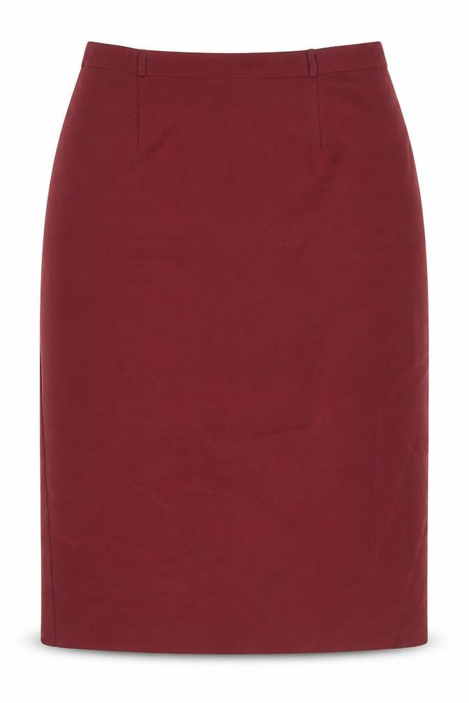 Classic Womens Red Polyester Straight & Pencil Skirt Size 12 Zip