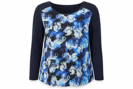 Womens UK Size XL Together Blue Basic Blouse