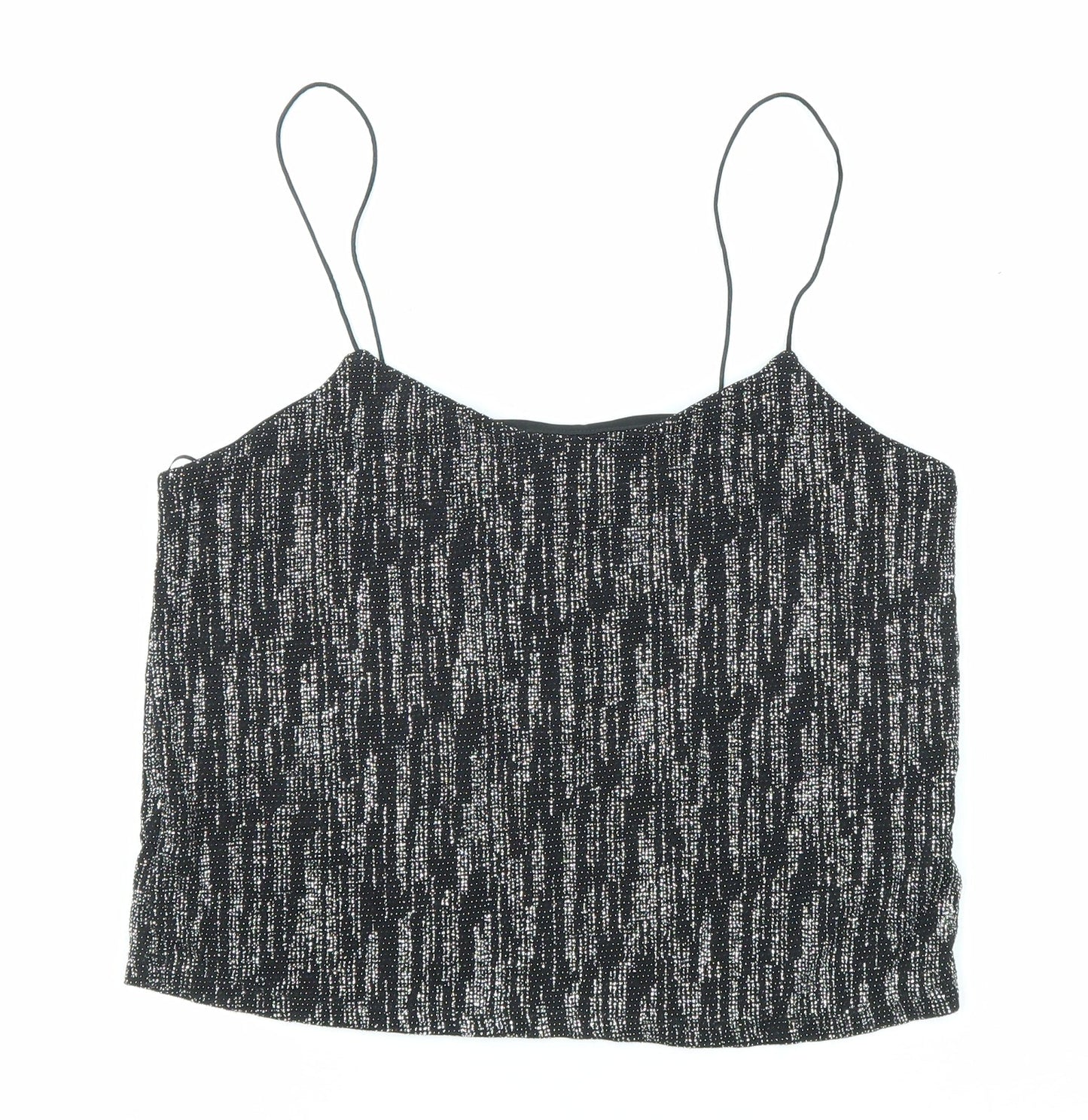 Womens UK Size 8 River Island Black Camisole Tank