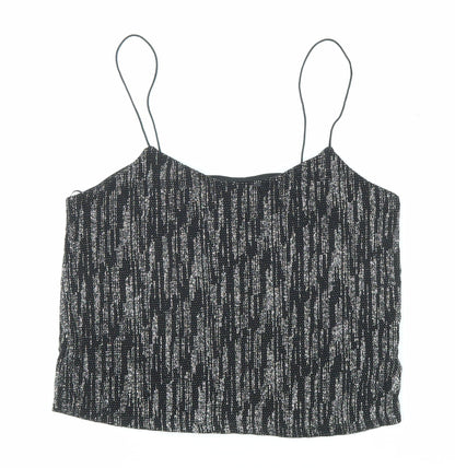 Womens UK Size 8 River Island Black Camisole Tank