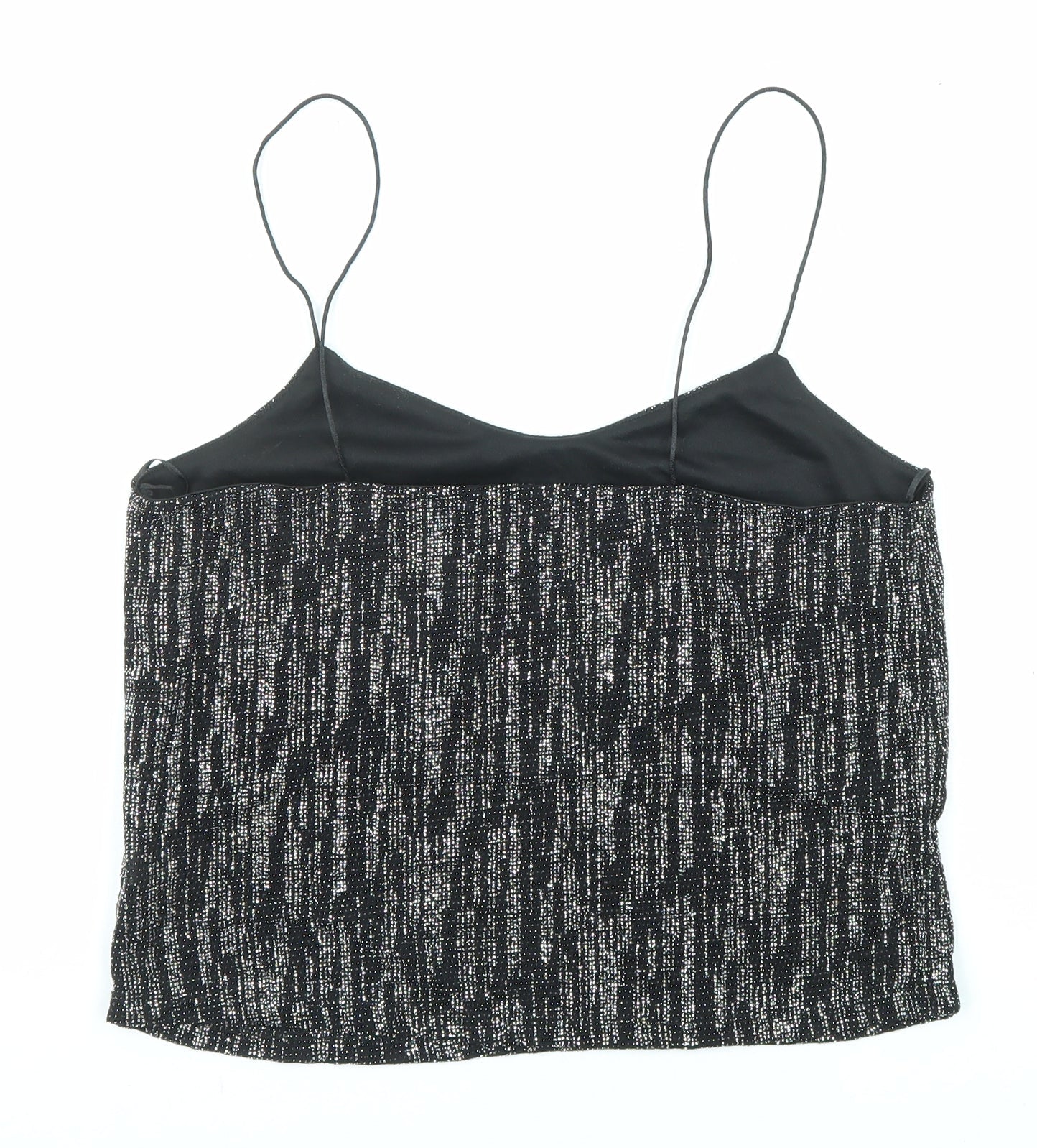 Womens UK Size 8 River Island Black Camisole Tank