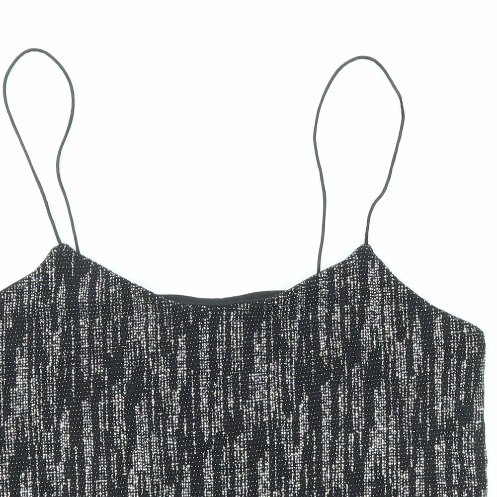 Womens UK Size 8 River Island Black Camisole Tank