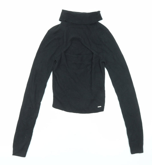 Womens UK Size S Hollister Black Pullover Jumper