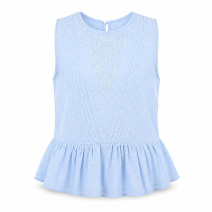 Womens UK Size XS Zara Blue Basic Blouse