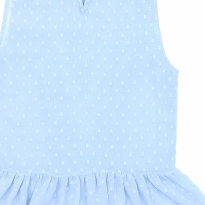 Womens UK Size XS Zara Blue Basic Blouse