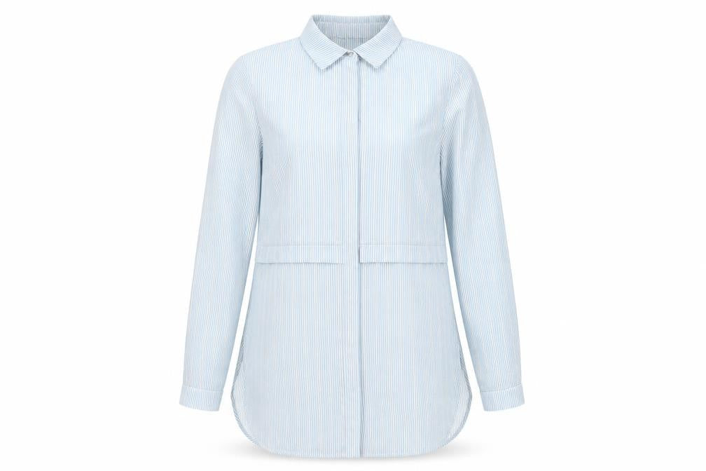 Womens UK Size 10 Warehouse Grey Tunic Button-Up