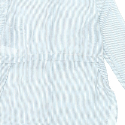 Womens UK Size 10 Warehouse Grey Tunic Button-Up