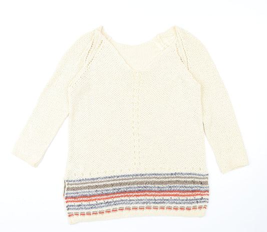 Womens UK Size 10 NEXT Ivory Pullover Jumper